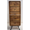 Art Deco Retro Mango Wood Drawer Cabinet